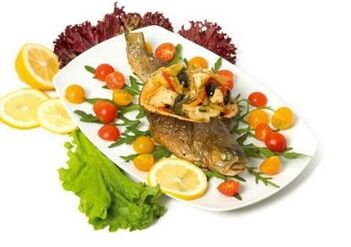 Isda na may gulay